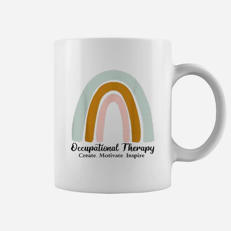 Occupational Therapy Create Motivate Inspire Rainbow Coffee Mug