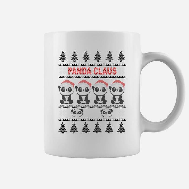 Panda In Santa Hat - Funny Ugly Christmas Panda Claus Sweatshirt Coffee Mug
