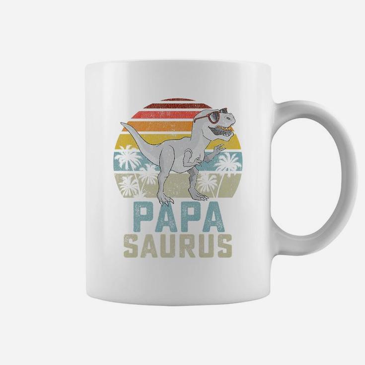 Papasaurus T Rex Dinosaur Papa Saurus Family Matching Coffee Mug
