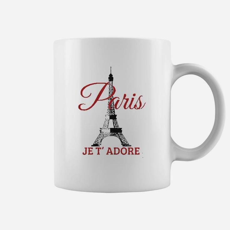 Paris Je T'adore France Eiffel Tower French Coffee Mug