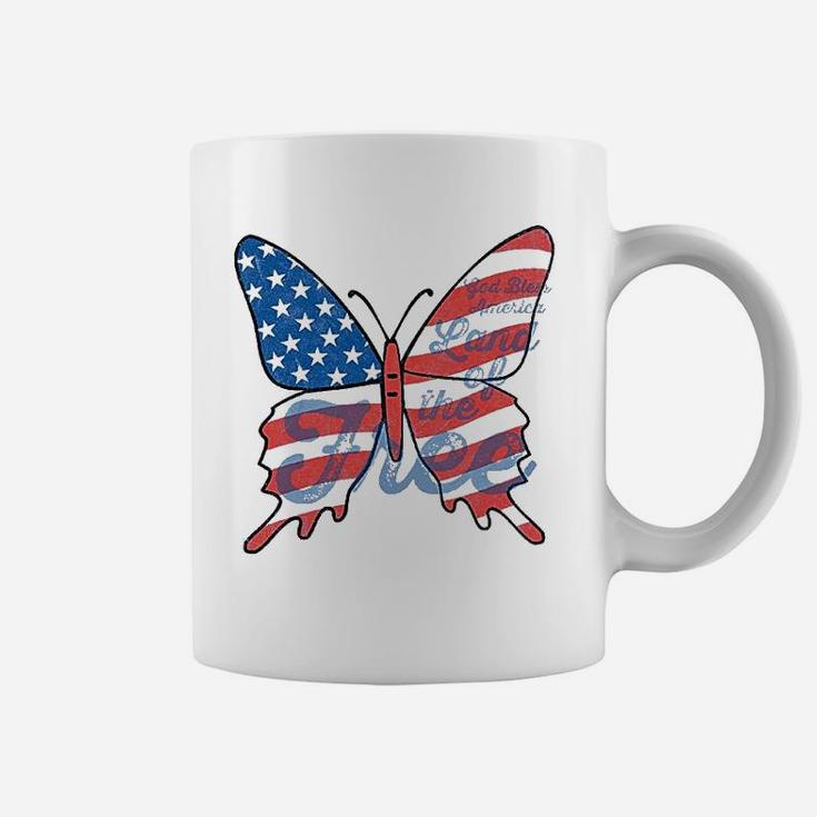 Patriotic Butterfly Youth Coffee Mug