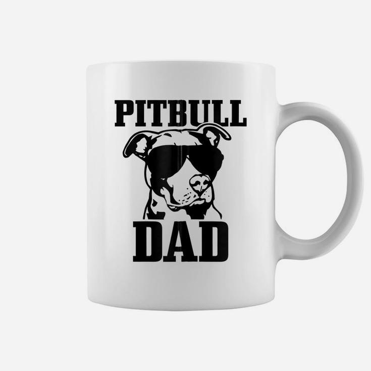 Pitbull Dad Funny Dog Pitbull Sunglasses Fathers Day Pitbull Zip Hoodie Coffee Mug