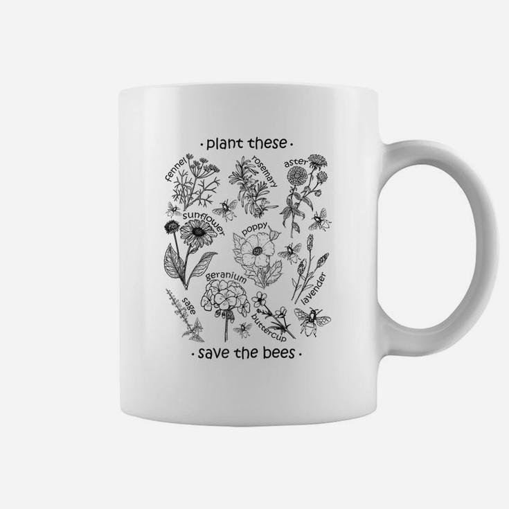 Plant These Save The Bees Shirt Women Raglan Baseball Tee Coffee Mug