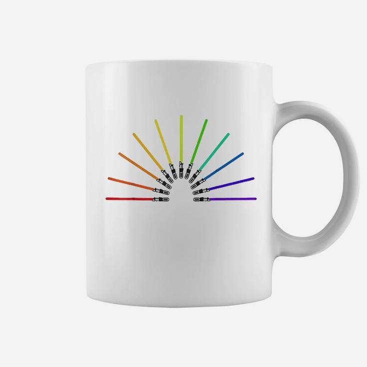 Pride Rainbow Lightsabers Coffee Mug