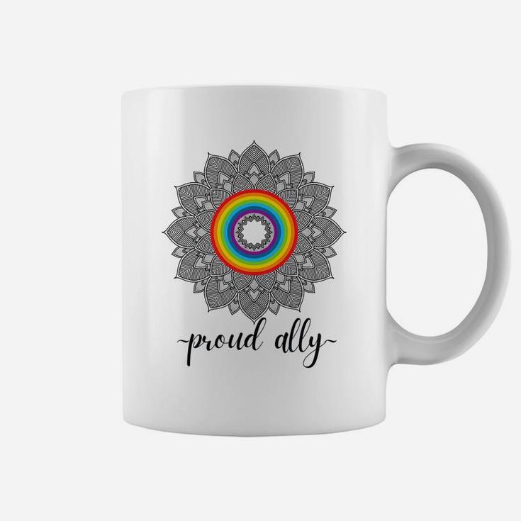 Proud Ally Lgbtqia Gay Pride Month Celebration Coffee Mug