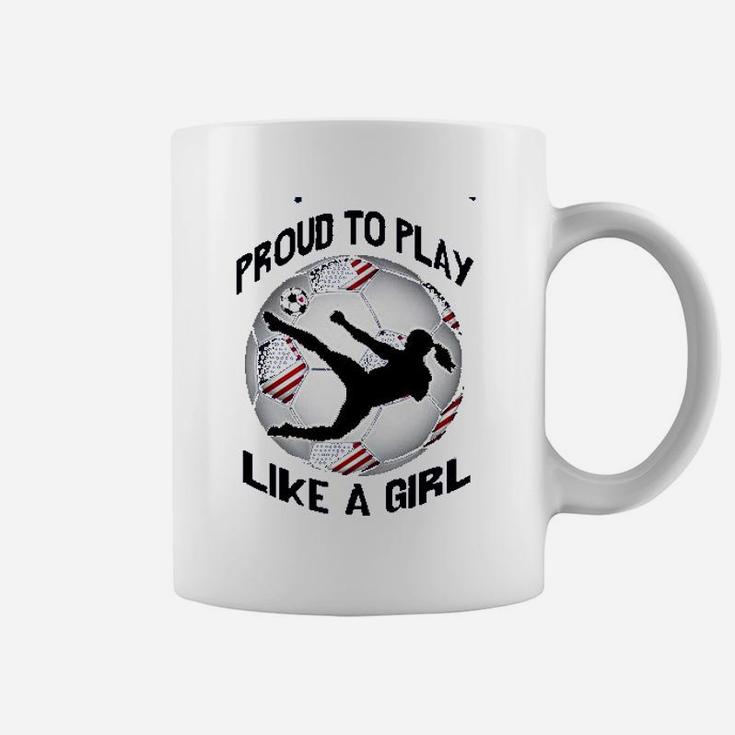 Proud To Play Us Flag Women Coffee Mug