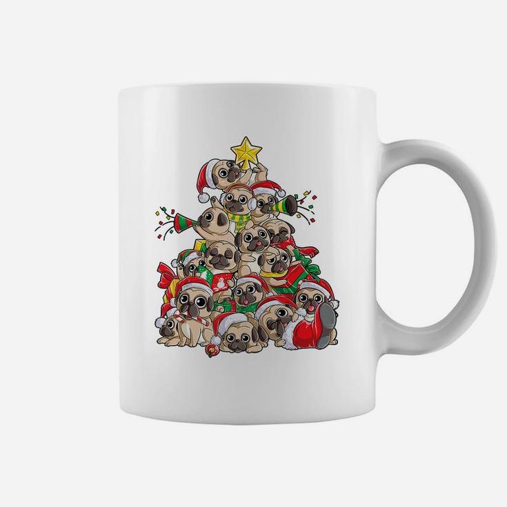Pug Christmas Tree Dog Santa Merry Pugmas Xmas Gifts Boys Coffee Mug