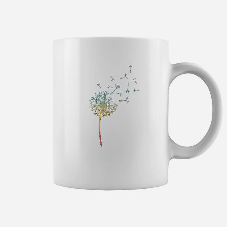 Rainbow Dandelion Coffee Mug