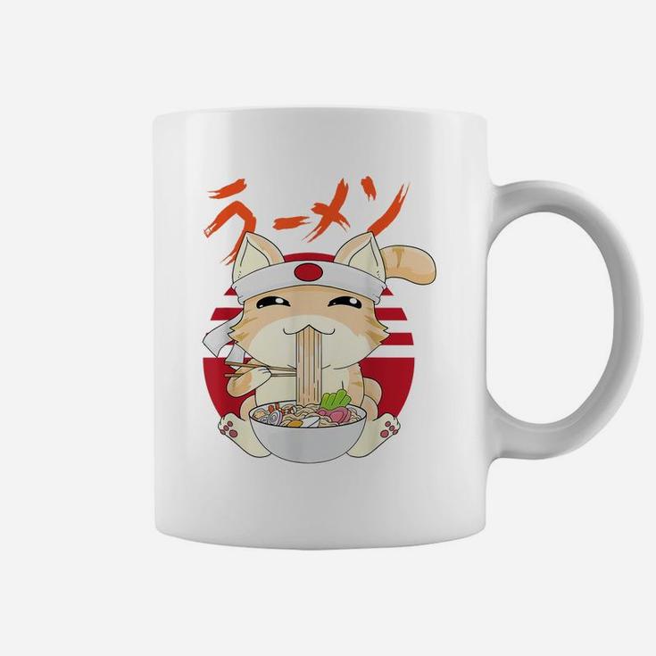 Ramen Cat Kawaii Neko Ramen Japanese Anime Coffee Mug