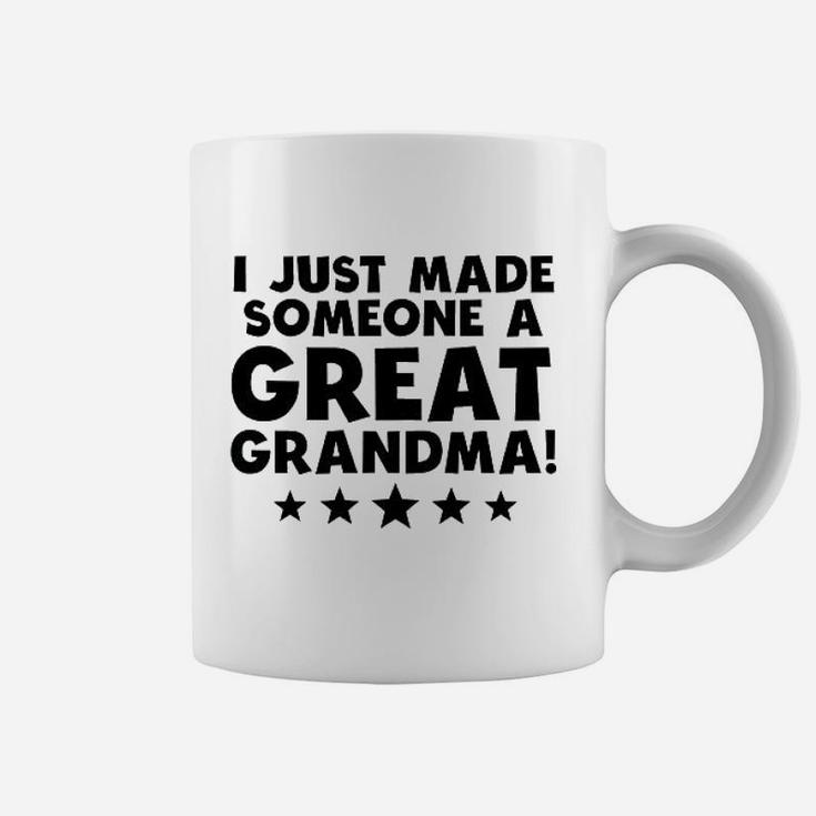 Really Awesome I Just Made Someone A Great Grandma Great Grandchild Coffee Mug
