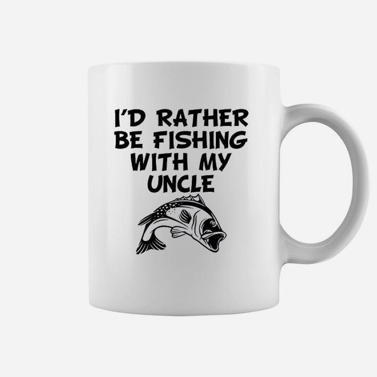 Really Awesome Id Rather Be Fishing With My Uncle Funny Coffee Mug