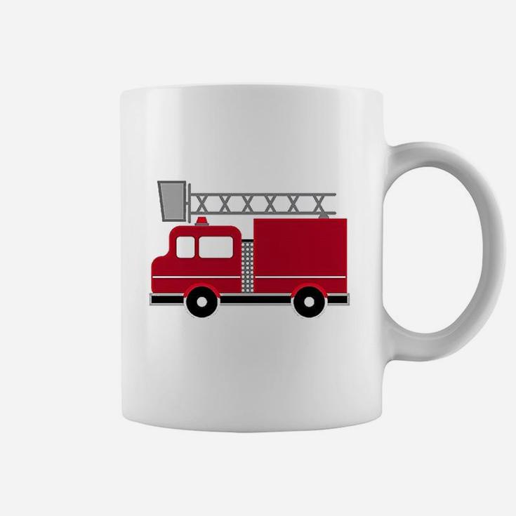 Red Firefighter Fire Truck Coffee Mug