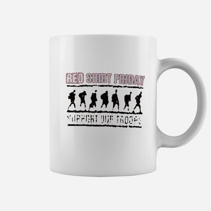 Red Friday Support Our Coffee Mug