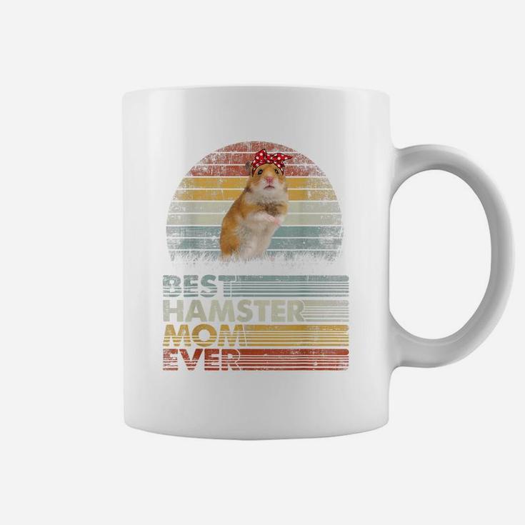 Retro Best Hamster Mom Ever Shirt Animals Lover Coffee Mug