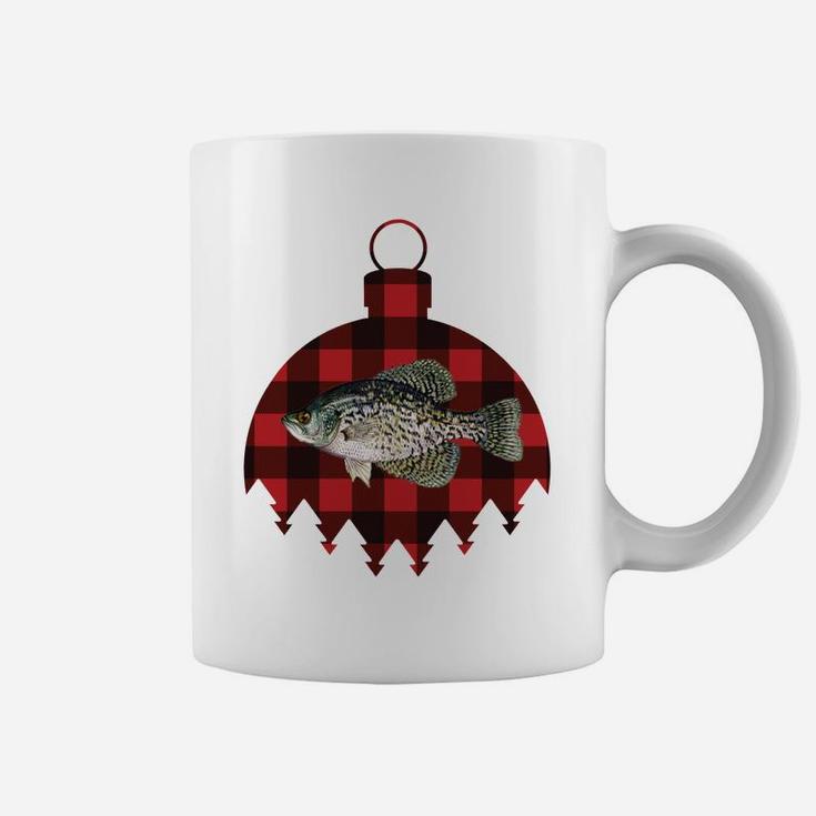 Retro Plaid I'm Dreaming Of A Crappie Christmas Fish Design Sweatshirt Coffee Mug