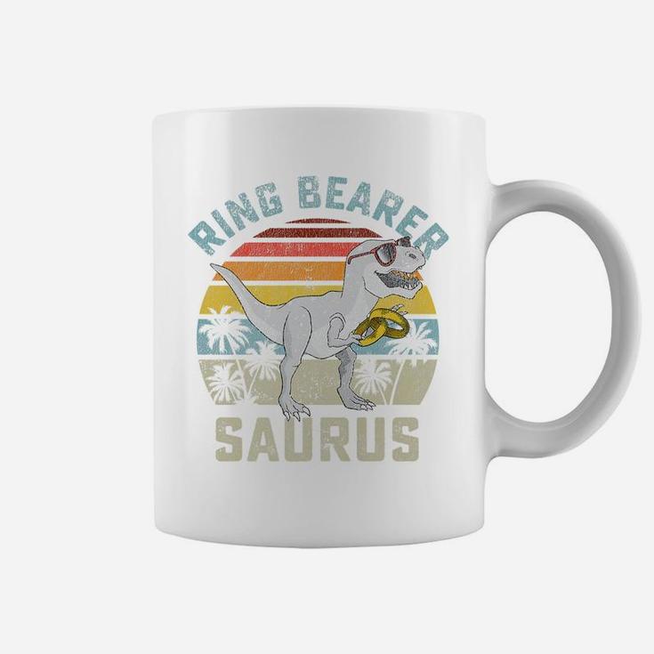 Ring Bearer Saurus Dinosaur WeddingRex Ring Security Boys Coffee Mug