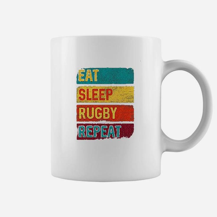 Rugby Player Eat Sleep Rugby Repeat Coffee Mug