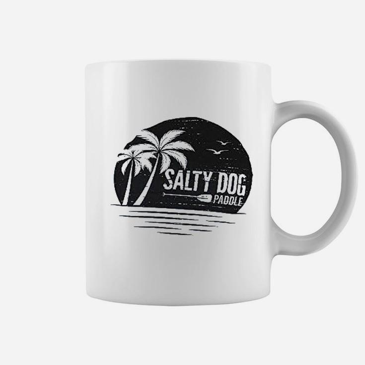 Salty Dog Ringspun Relaxed Fit Retro Beach Ocean Sunset Coffee Mug