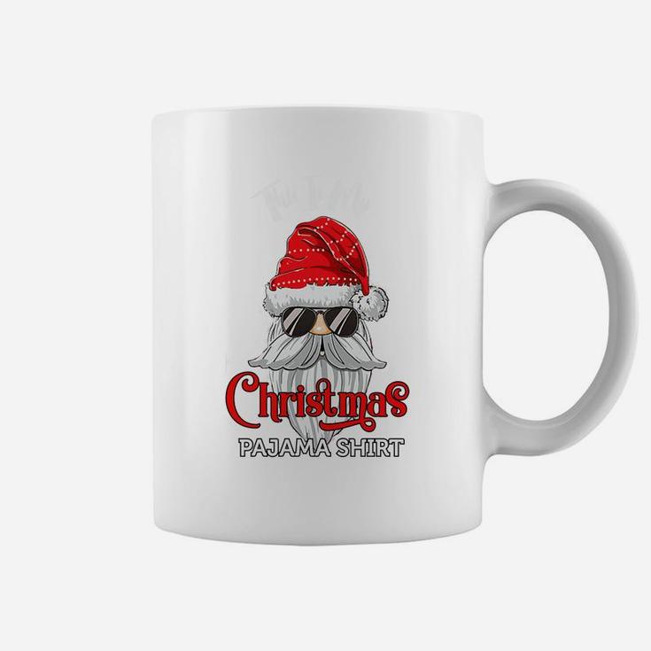 Santa Hat Funny Christmas Pajama Xmas Gift Coffee Mug