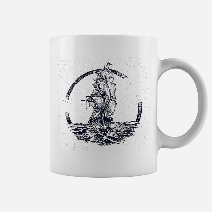 Ship Sailing The Ocean Seas Coffee Mug