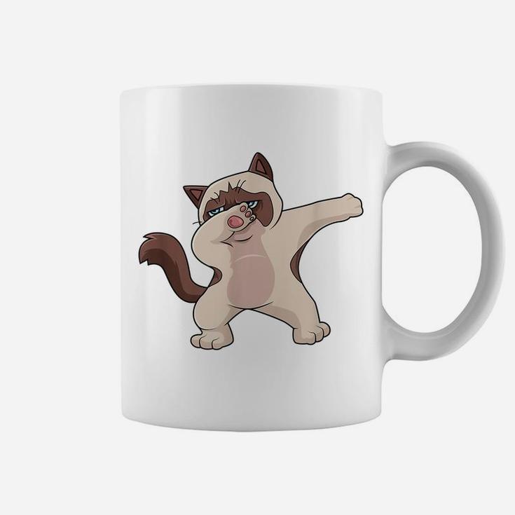 Siamese Cat Dabbing For Kids Birthday Party Gift Coffee Mug