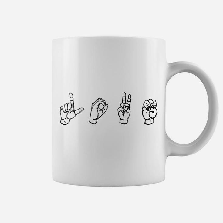 Sign Language Love Signed Asl Valentines Day Coffee Mug