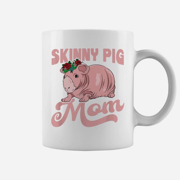 Skinny Pig With Flower For A Guinea Pig Lover Mom Coffee Mug