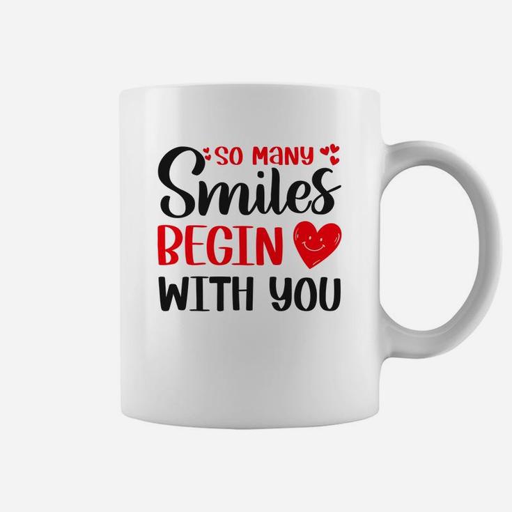 So Many Smiles Valentine Day For Valentine Day Happy Valentines Day Coffee Mug