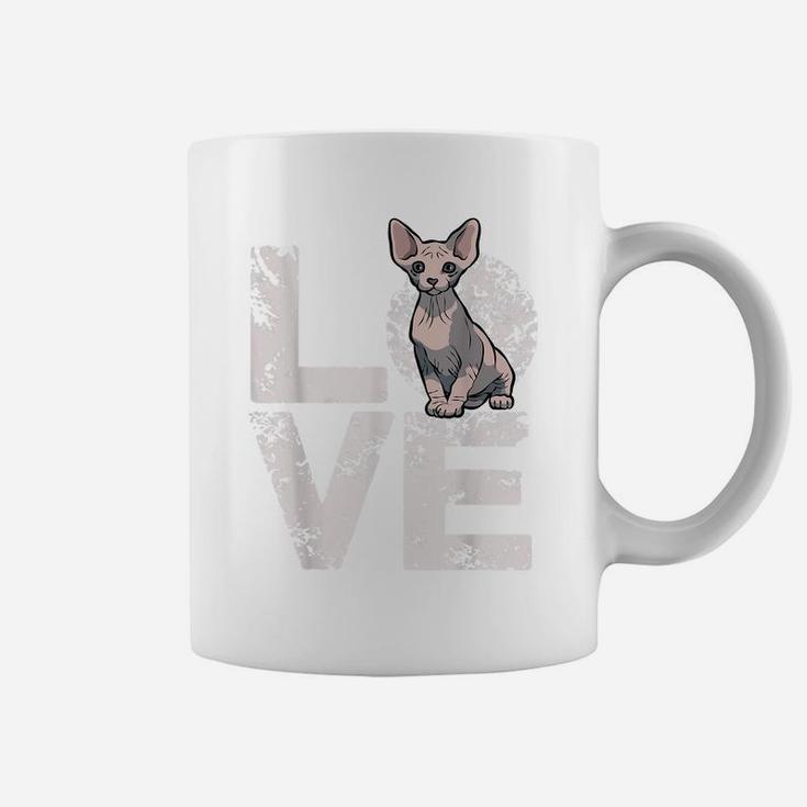 Sphynx Cat Hairless Cat Lovers Owner Valentines Day Gift Coffee Mug