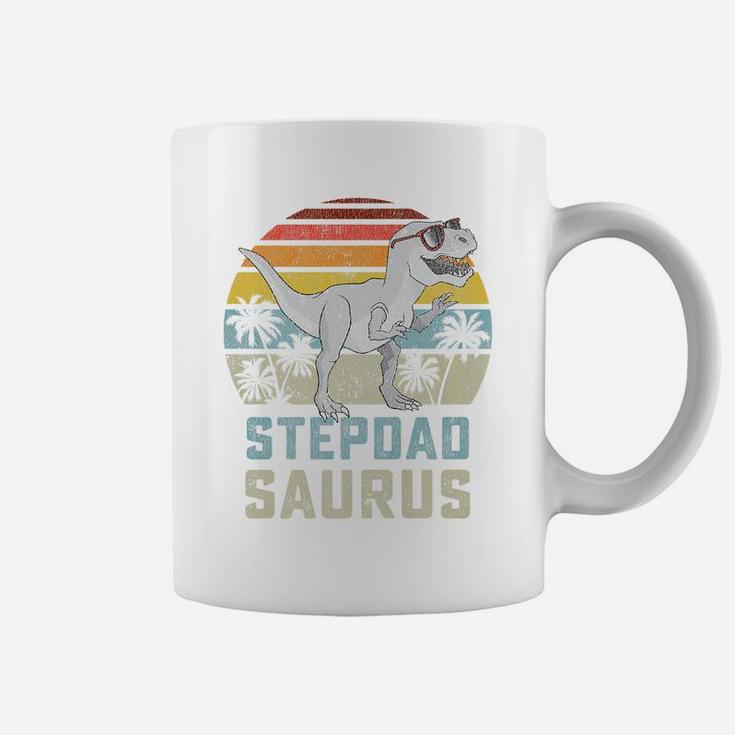 Stepdadsaurus T Rex Dinosaur Step Dad Saurus Family Coffee Mug