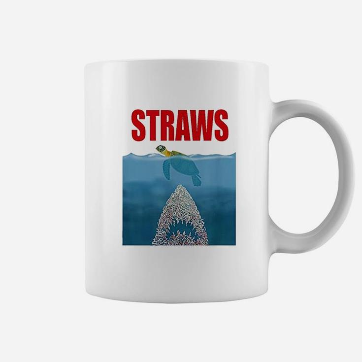 Straws Save Sea Turtles Save Earth Day Coffee Mug