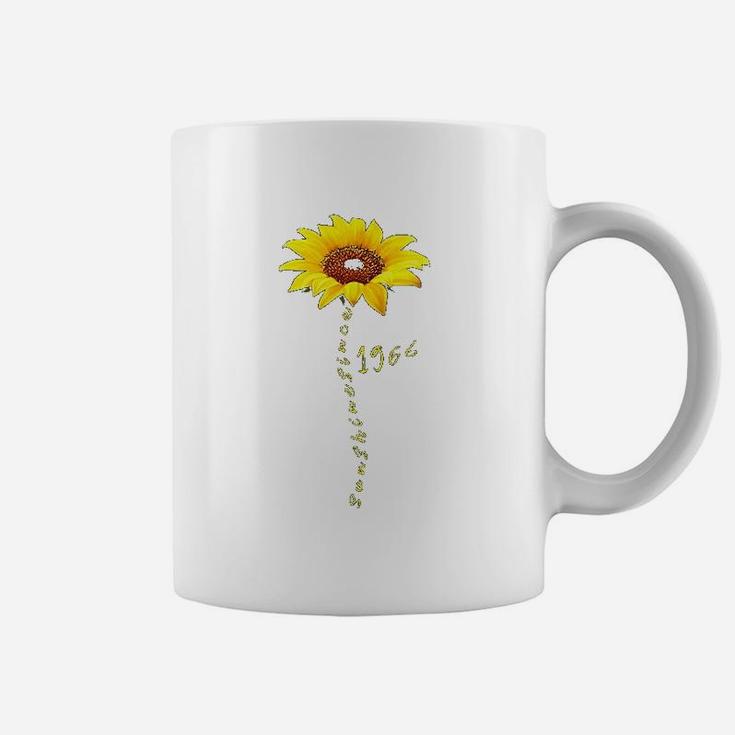 Sunshine Since 1966 5Th Birthday Gift 54 Year Old Sunflower Coffee Mug