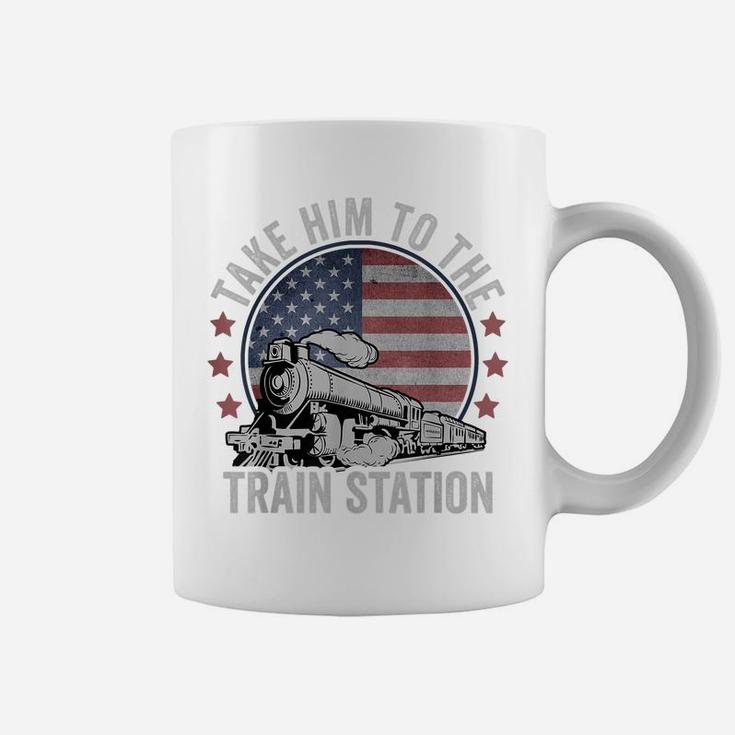 Take Him To The Train Station Retro Vintage Coffee Mug