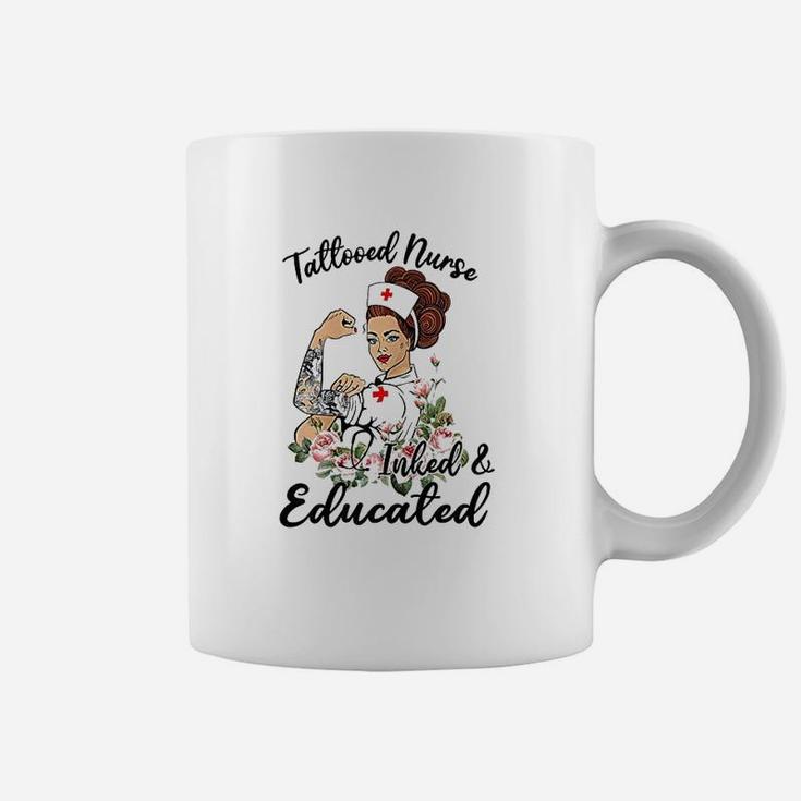 Tattooed Nurse Inked & Educated Coffee Mug