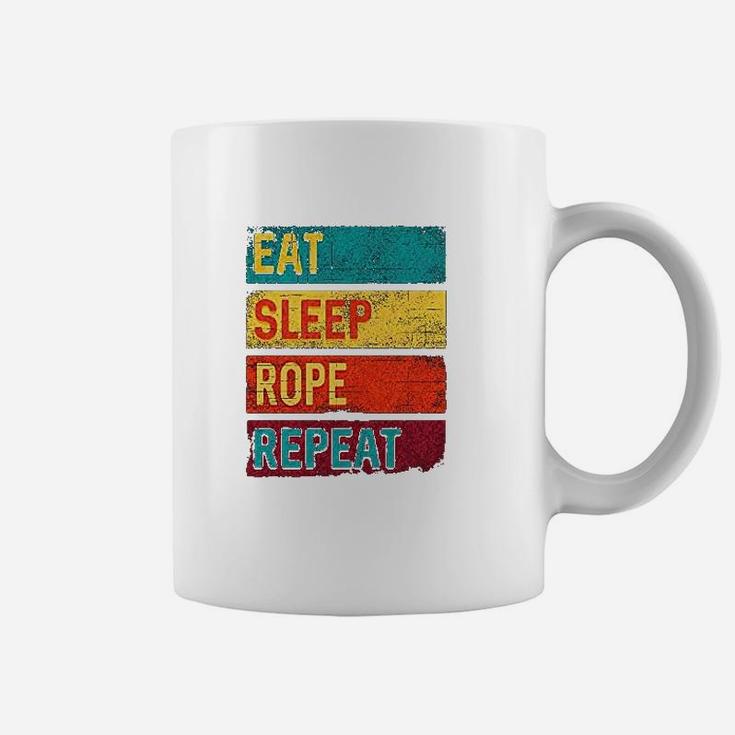 Team Roping Eat Sleep Rope Repeat Baby Coffee Mug
