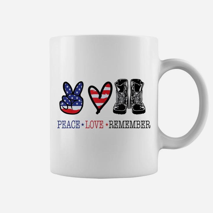 Thank You Veterans Day American Flag Heart Military Army Coffee Mug