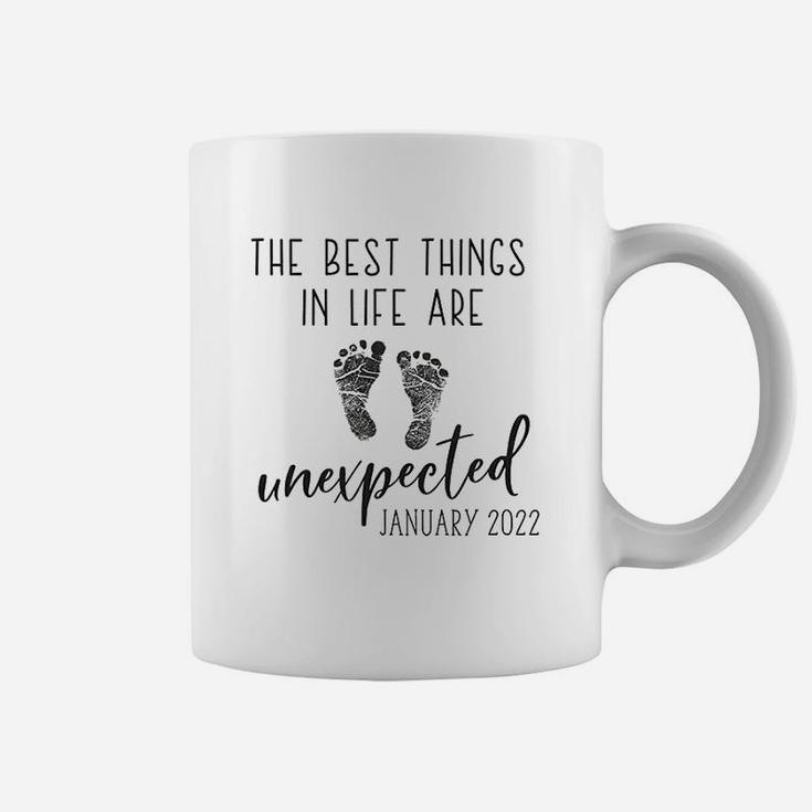 The Best Things In Life Are Unexpected Reveal Announcement Coffee Mug