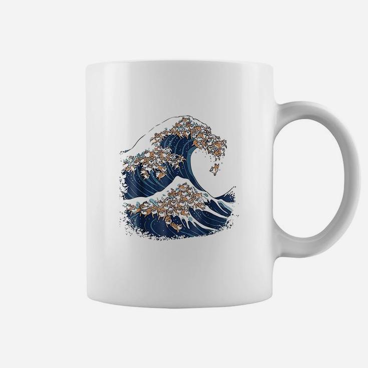 The Great Wave Of Shiba Inu Coffee Mug