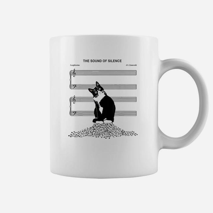 The Sound Of Silence Music And Cats Lover Coffee Mug