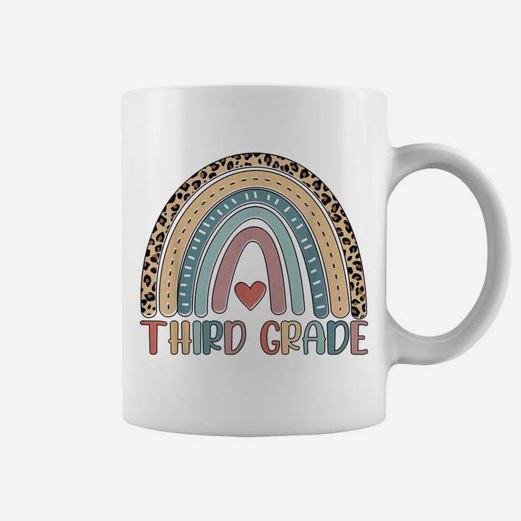 Third Grade Rainbow Girls Boys Teacher Back To School Coffee Mug
