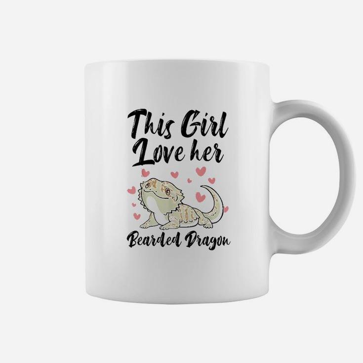 This Girl Loves Her Bearded Dragon Lizard Cute Animal Lover Coffee Mug