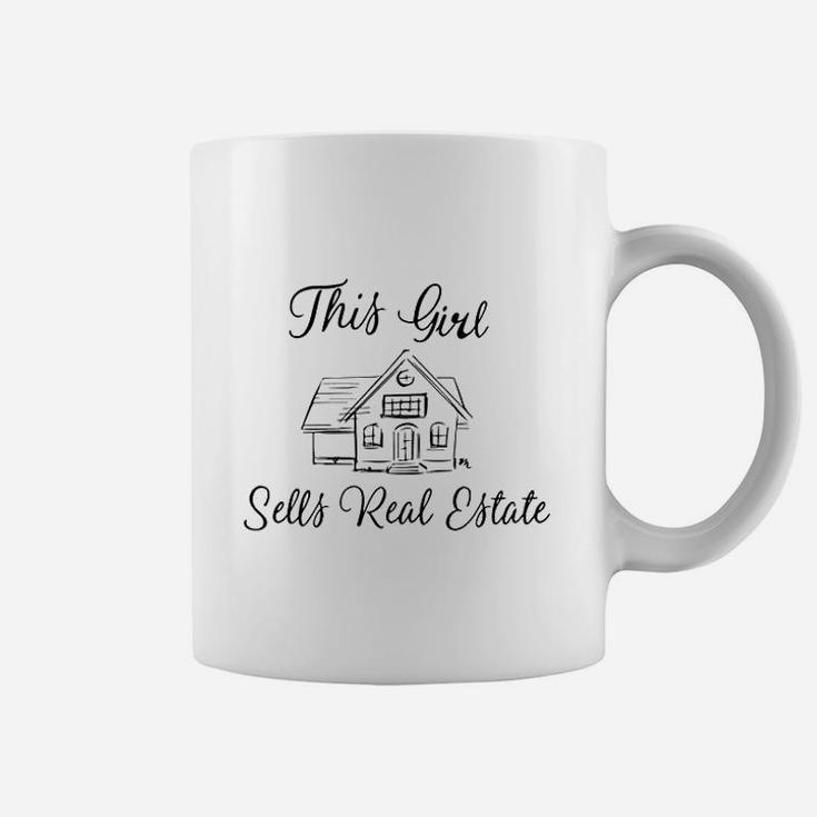 This Girl Sells Real Estate Agent Sales Realtor Job Coffee Mug