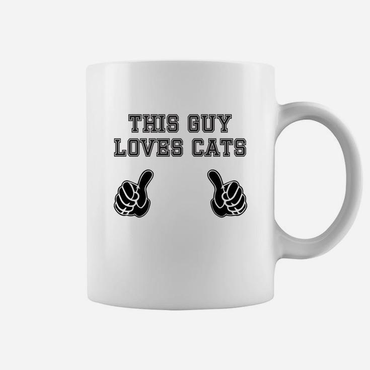 This Guy Loves Cats For Pet Lover Coffee Mug