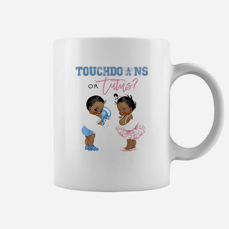 Touchdown Or Tutus Gender Reveal Baby Shower Tutu Gift Coffee Mug