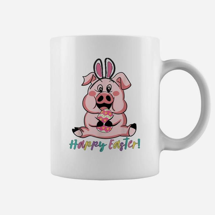 Tu Happy Easter Pig Bunny Easter Egg Hunting Costume Coffee Mug