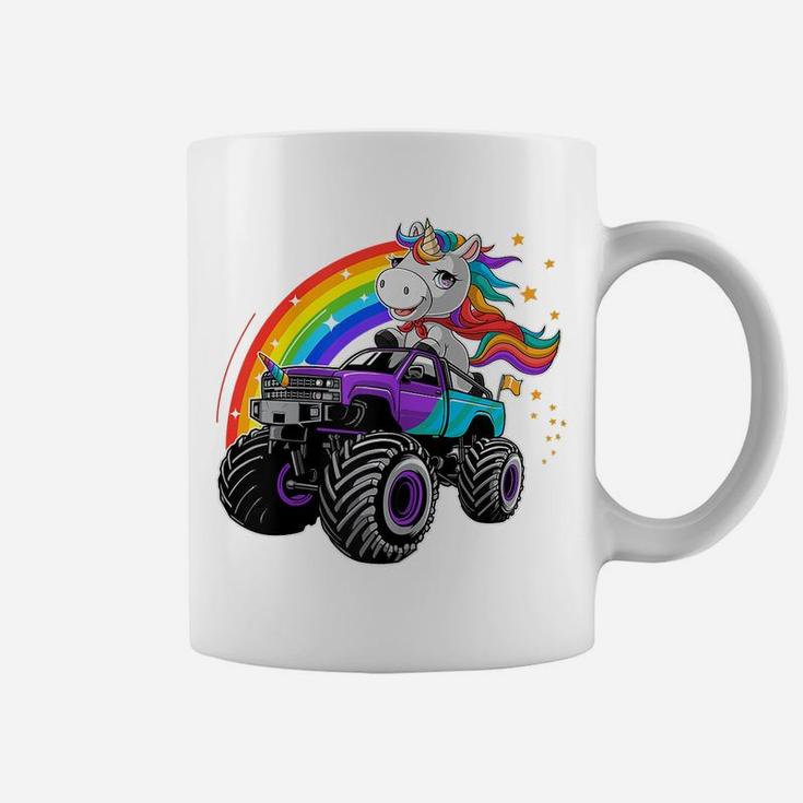 Unicorn Monster Truck Girl Kids Birthday Party Coffee Mug