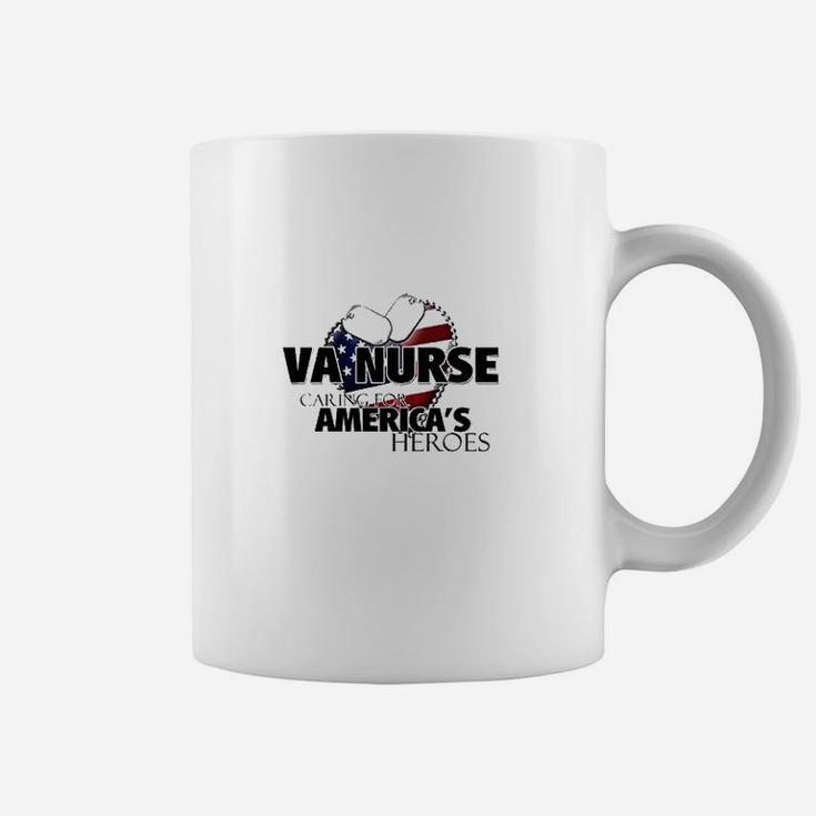 Va Nurse  Caring For America White Coffee Mug