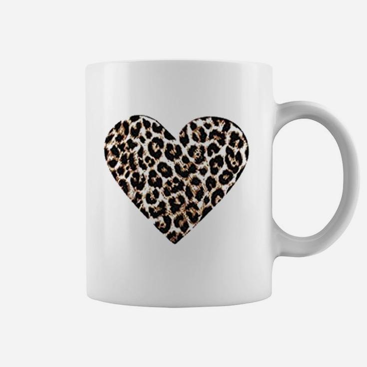 Valentine Day Love Heart Leopard Coffee Mug