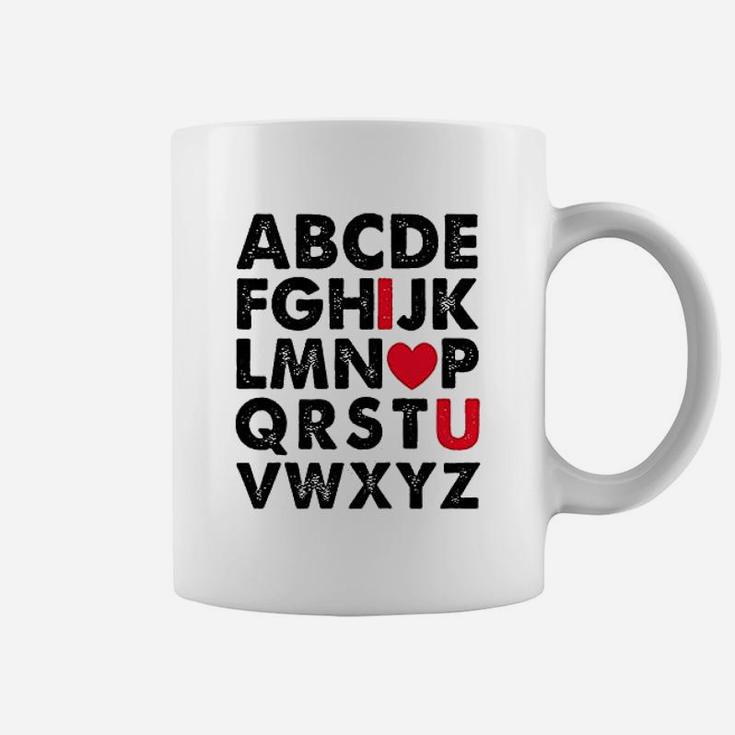 Valentines Day Alphabet I Love You Coffee Mug