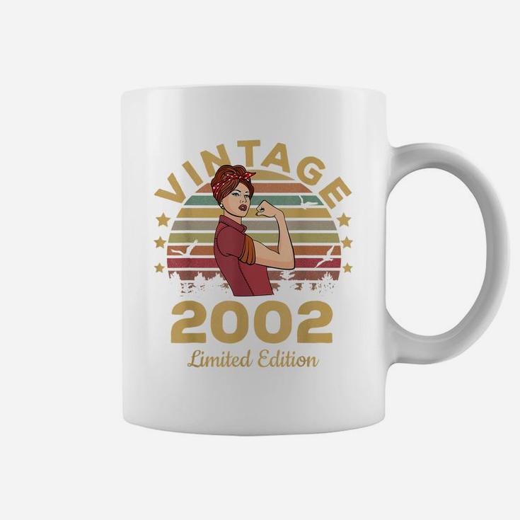 Vintage 2002 Made In 2002 19Th Birthday Women 19 Years Coffee Mug